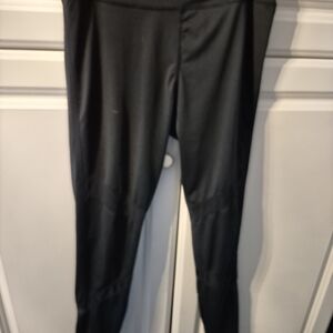 YOINS Black Leggings With Sheer Stripes